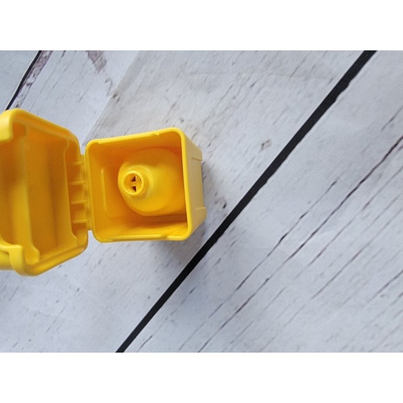 Lego Duplo TRASH Bin Can Yellow Waste Bag Lid Recycle Garbage - Picture 4 of 7